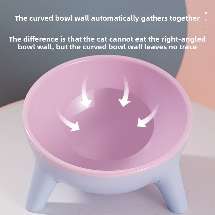 Anti-Tip Pet Feeding Bowl in Food-Grade PET Plastic with Ergonomic Design