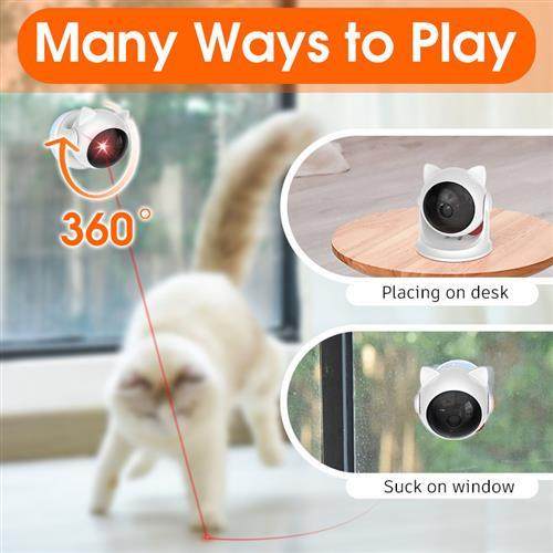 Automatic Laser Cat Toy with Motion Sensor, Interactive Teaser