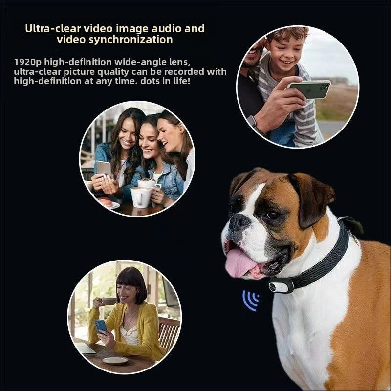 Cat Collar Camera with Direct Video Recording, Memory Options