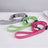 USB rechargeable LED dog collar in PVC, side view