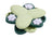 Dog puzzle slow feeder bowl in Triangle Puzzle, Green