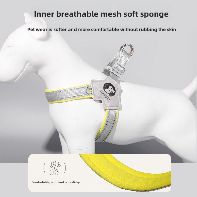 Breathable mesh Y-shape dog harness, 5 sizes available