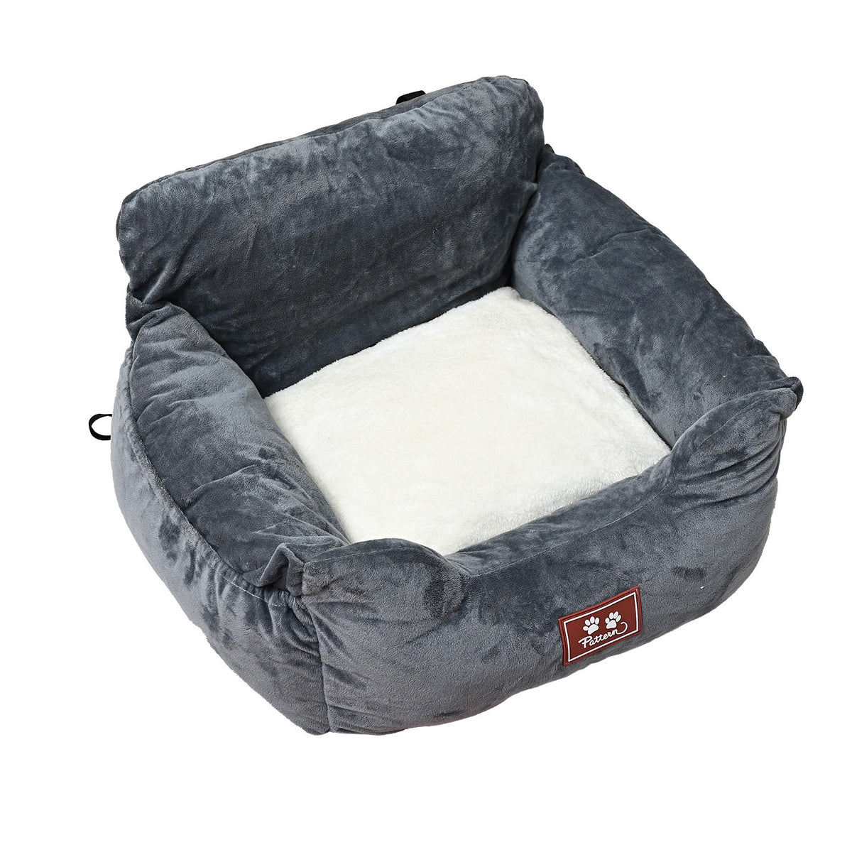 Portable dog car seat bed on a back seat for travel, photo 14