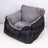 Burgundy pet car seat cover and bed for travel