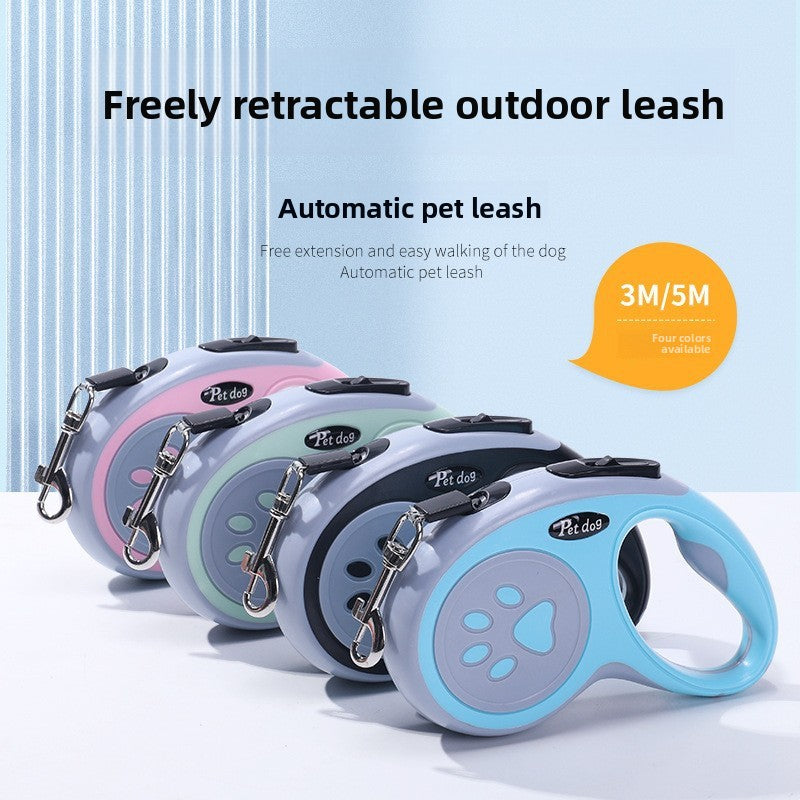 Reflective retractable dog lead with ergonomic handle, product image 1
