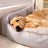 Removable washable dog bed with anti-slip base, main product photo