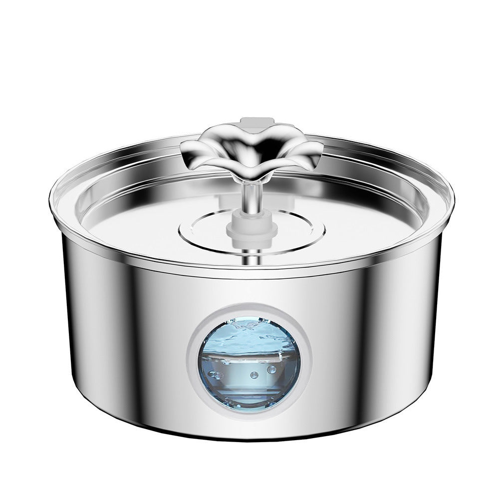 Automatic Stainless Steel Pet Water Dispenser with Multiple Outlet Options