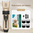 Ceramic Blade Pet Shaver with Guide Combs and Spare Blade Heads