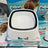 Automatic Pet Water Dispenser with Removable Suspended Bowl in White PP Plastic