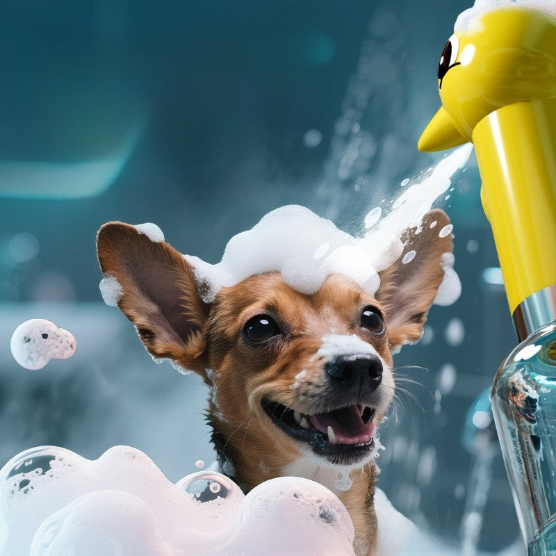 Rechargeable Pet Bath Foam Machine, One-Touch Lather for Dogs