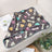 Small coral fleece pet mat, extra detail view