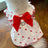 Heart print cotton dog dress, available in 5 colours, image 8