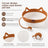 Woven rattan cat bed with cat ears and toy ball, view 3