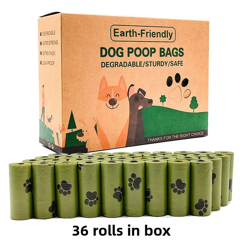 Scented Biodegradable Dog Poop Bags with Dispenser, Bulk Rolls