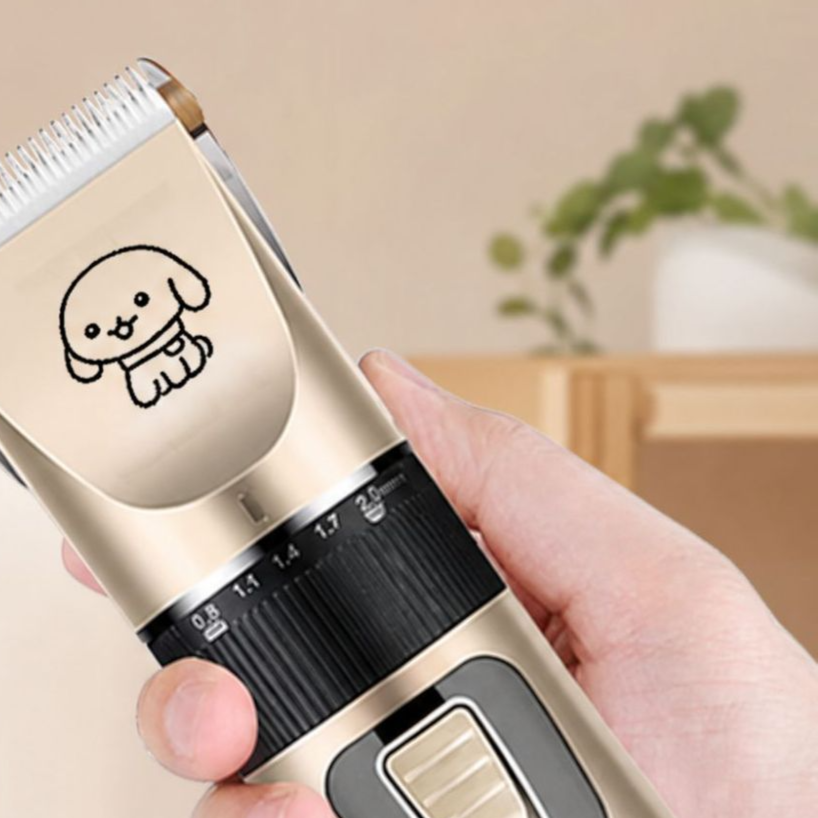 Low Noise Cordless Dog Clippers with Stainless Steel Blade