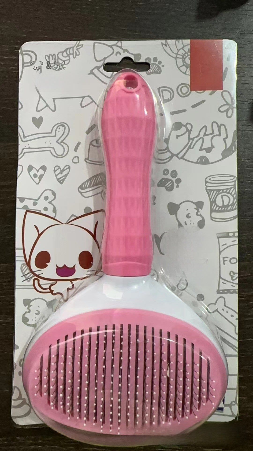 Self-Cleaning Fine-Tooth Dematting Comb for Dogs and Cats
