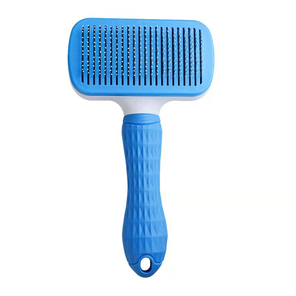 Self-Cleaning Soft Pin Slicker Brush for Detangling Dogs and Cats