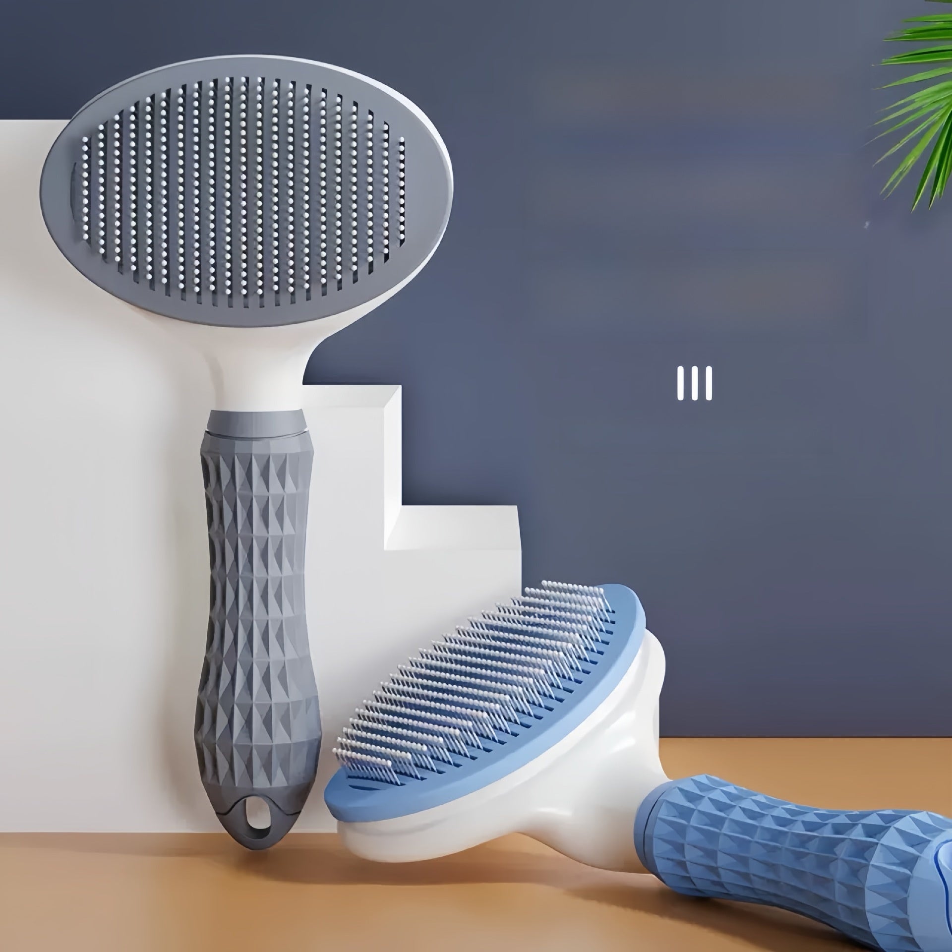 Pet Spray Massage Comb with Soft Pins for Loose Fur on Dogs and Cats