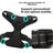 H shape reflective dog harness for medium and large dogs in black, view 3