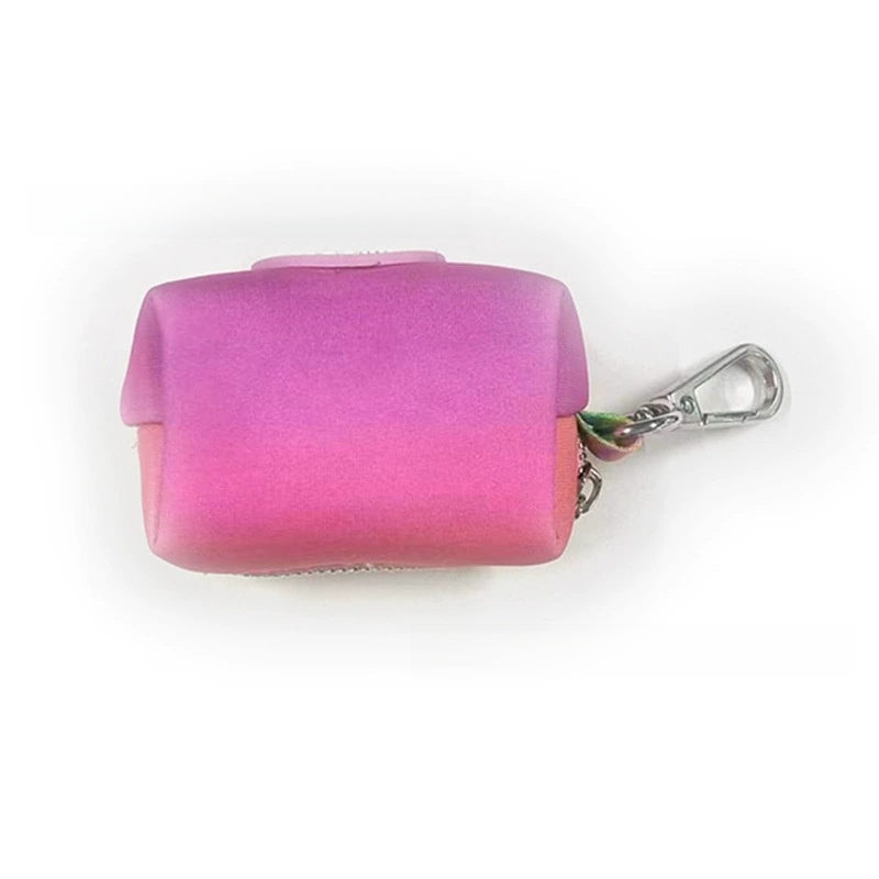 Small dog harness and lead set in bright gradient colours