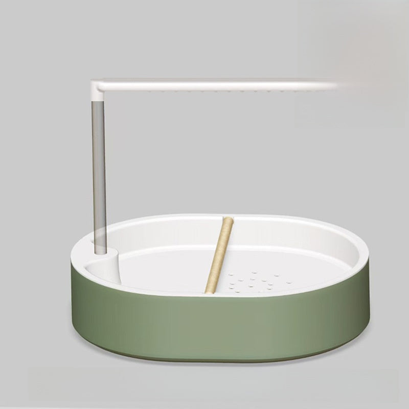 Circulating bird bath shower basin with perch stand for parrots, view 14
