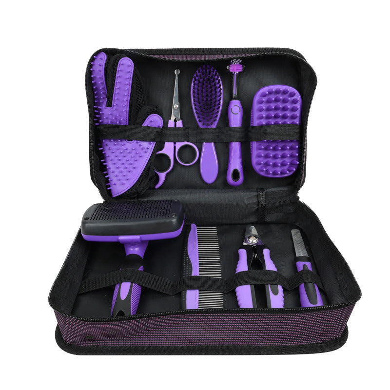 Pet Grooming Tool Set with Comb, Nail Clippers and Nail File