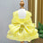 Lace pet wedding dress for small dogs and cats in Yellow, size Large