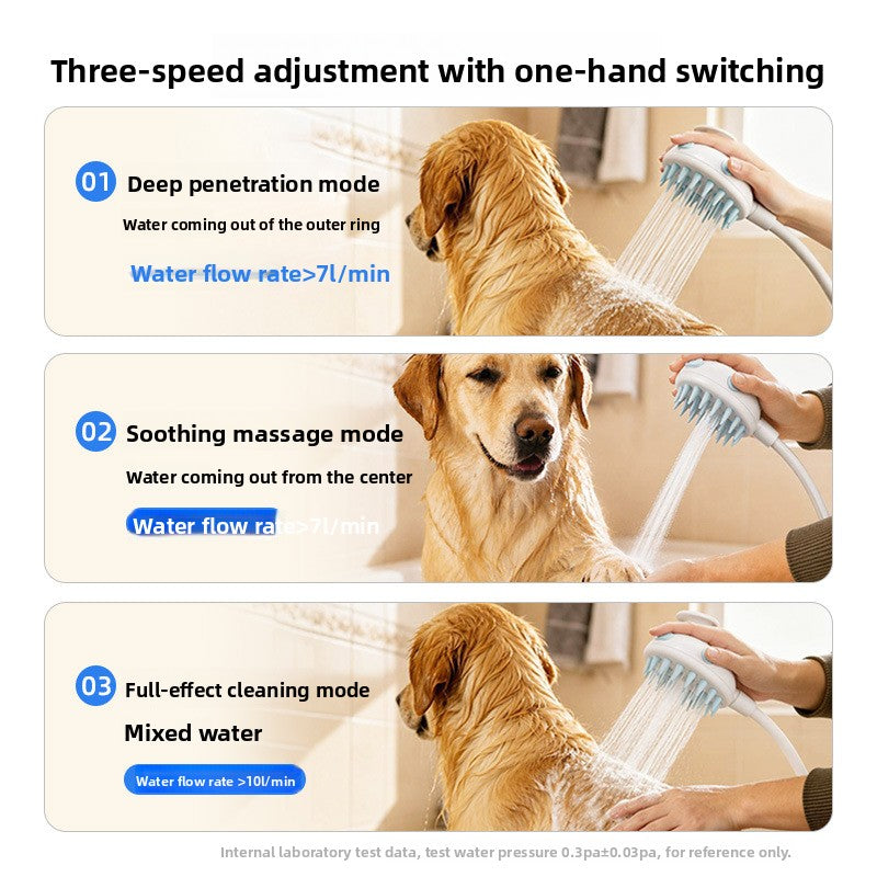Pet Shower Head Sprayer for Large Dogs, Bath Massage Tool