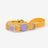 Wipe clean dog lead shown in purple, yellow and green