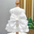 Lace pet wedding dress for small dogs and cats in White, size 2XL