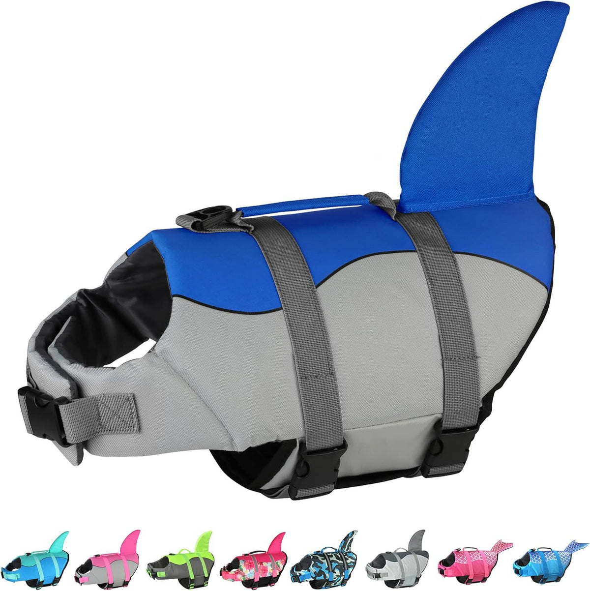 Shark fin dog life jacket, available in 9 colours, image 12