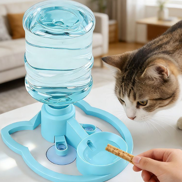 Gravity Cat Water Dispenser Automatic Water Bowl with No Filter and No Electricity