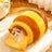 Honey jar shaped yellow flannel cat bed, product image 1