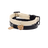 Soft leather cat collar with bear charm and buckle, product image 5