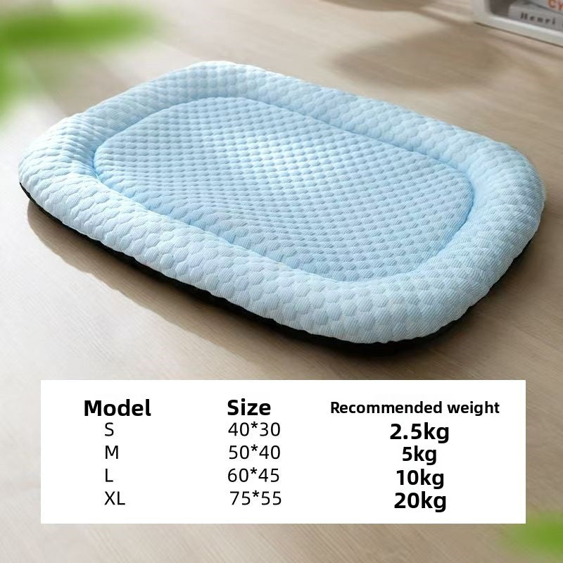 Ocean blue cooling bead mat for cats and small dogs, photo 20
