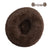 Light brown washable plush round pet bed with anti-slip base, photo 59
