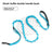 Adjustable nylon slip training lead for dogs in 10 colour options