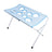 Folded pet bathing rack for compact storage after grooming