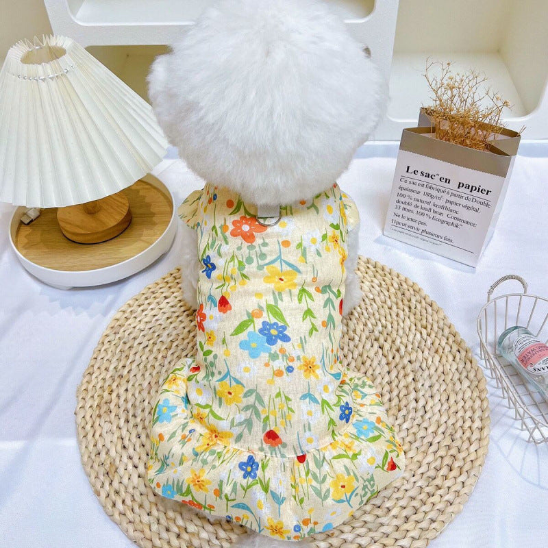 Coral fleece pet dress for dogs and cats, available in 6 colours, image 23