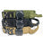 Wide tactical nylon dog collar for large dogs in Black, in a home setting
