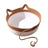 Caramel rattan and cotton rope cat bed with play ball, view 3
