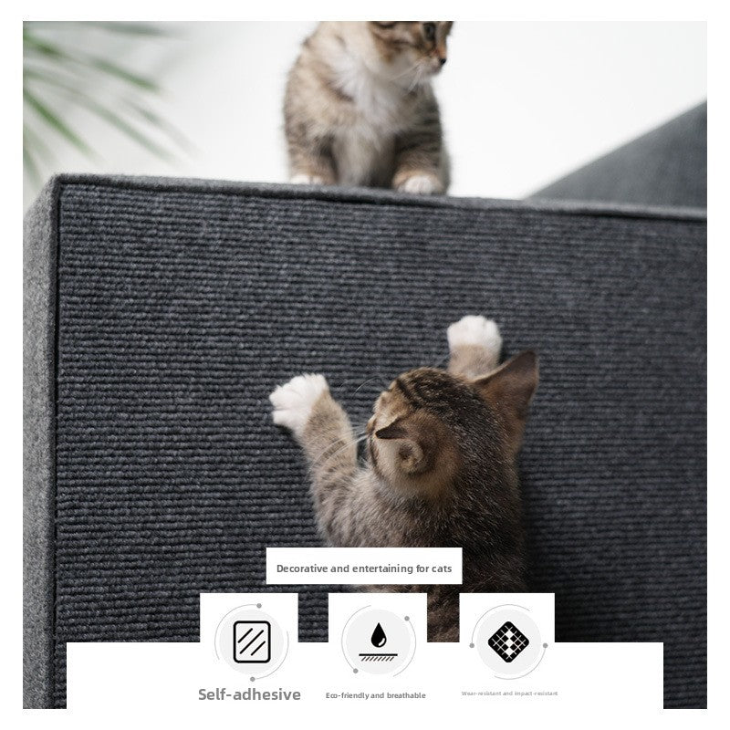 Dark grey self-adhesive cat scratching and climbing mat, photo 2