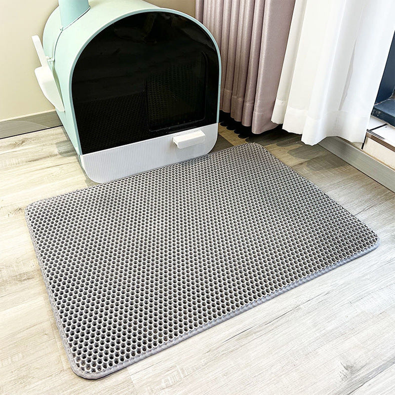 Easy Clean EVA Cat Litter Mat with Anti-Slip Textured Base