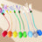 Red automatic rolling cat toy ball with dragonfly tail, photo 13