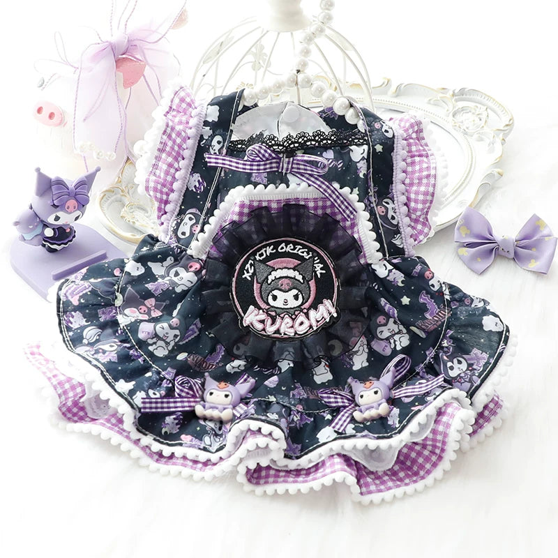 Cotton pet dresses in pretty colours and Halloween designs