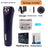 Rechargeable Cordless Pet Grooming Clipper with Four Interchangeable Cutter Heads
