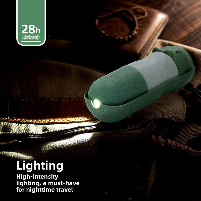 Portable Dog Water Cup with Built-In Light and USB Cable for Night Walks