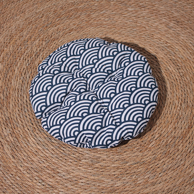 Caramel rattan and cotton rope cat bed with play ball, view 23