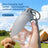 Portable silicone dog water bottle for walks and travel, product image 1