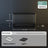 Small desktop plastic fish tank with clear cover and air pump, view 7